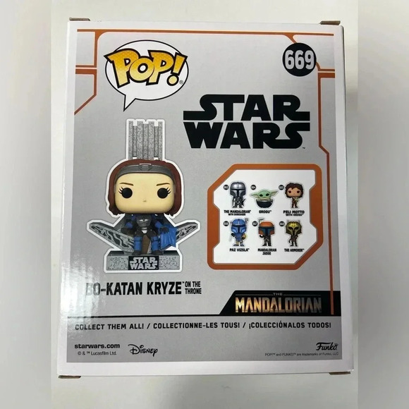 Star Wars - Bo Katan Kyrze on the Throne - Large Bobblehead #669 Funko Pop! BNIB - Picture 9 of 9